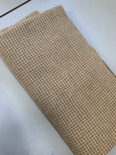 WASHED YARD - CAMEL AND BROWN CHECK